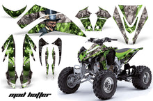 Load image into Gallery viewer, ATV Graphics Kit Quad Decal Sticker Wrap For Kawasaki KFX450R 2008-2014 HATTER BLACK GREEN-atv motorcycle utv parts accessories gear helmets jackets gloves pantsAll Terrain Depot