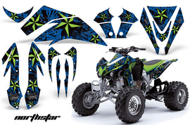 ATV Graphics Kit Quad Decal Sticker Wrap For Kawasaki KFX450R 2008-2014 NORTHSTAR GREEN BLUE-atv motorcycle utv parts accessories gear helmets jackets gloves pantsAll Terrain Depot