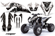 Load image into Gallery viewer, ATV Graphics Kit Quad Decal Sticker Wrap For Kawasaki KFX450R 2008-2014 REAPER WHITE-atv motorcycle utv parts accessories gear helmets jackets gloves pantsAll Terrain Depot