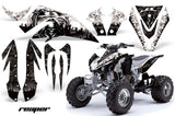 ATV Graphics Kit Quad Decal Sticker Wrap For Kawasaki KFX450R 2008-2014 REAPER WHITE