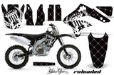 Dirt Bike Decal Graphic Kit Sticker Wrap For Kawasaki KXF450 2006-2008 RELOADED WHITE BLACK