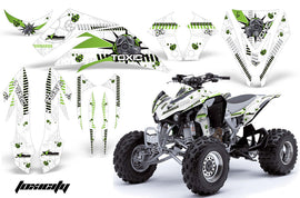 ATV Graphics Kit Quad Decal Sticker Wrap For Kawasaki KFX450R 2008-2014 TOXIC GREEN WHITE-atv motorcycle utv parts accessories gear helmets jackets gloves pantsAll Terrain Depot