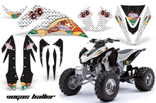Load image into Gallery viewer, ATV Graphics Kit Quad Decal Sticker Wrap For Kawasaki KFX450R 2008-2014 VEGAS BLACK WHITE-atv motorcycle utv parts accessories gear helmets jackets gloves pantsAll Terrain Depot