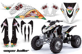 ATV Graphics Kit Quad Decal Sticker Wrap For Kawasaki KFX450R 2008-2014 VEGAS BLACK WHITE