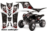 ATV Graphics Kit Quad Decal Sticker Wrap For Kawasaki KFX700 2003-2009 BONES BLACK