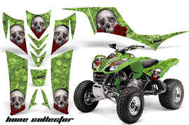 ATV Graphics Kit Quad Decal Sticker Wrap For Kawasaki KFX700 2003-2009 BONES GREEN-atv motorcycle utv parts accessories gear helmets jackets gloves pantsAll Terrain Depot