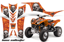 ATV Graphics Kit Quad Decal Sticker Wrap For Kawasaki KFX700 2003-2009 BONES ORANGE-atv motorcycle utv parts accessories gear helmets jackets gloves pantsAll Terrain Depot