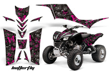 Load image into Gallery viewer, ATV Graphics Kit Quad Decal Sticker Wrap For Kawasaki KFX700 2003-2009 BUTTERFLIES PINK BLACK-atv motorcycle utv parts accessories gear helmets jackets gloves pantsAll Terrain Depot
