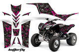 ATV Graphics Kit Quad Decal Sticker Wrap For Kawasaki KFX700 2003-2009 BUTTERFLIES PINK BLACK