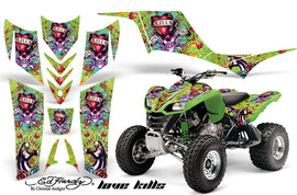 ATV Graphics Kit Quad Decal Sticker Wrap For Kawasaki KFX700 2003-2009 EDHLK GREEN-atv motorcycle utv parts accessories gear helmets jackets gloves pantsAll Terrain Depot