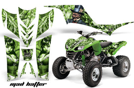 ATV Graphics Kit Quad Decal Sticker Wrap For Kawasaki KFX700 2003-2009 HATTER GREEN-atv motorcycle utv parts accessories gear helmets jackets gloves pantsAll Terrain Depot