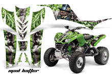 Load image into Gallery viewer, ATV Graphics Kit Quad Decal Sticker Wrap For Kawasaki KFX700 2003-2009 HATTER SILVER GREEN-atv motorcycle utv parts accessories gear helmets jackets gloves pantsAll Terrain Depot