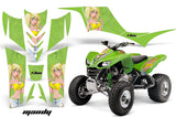 ATV Graphics Kit Quad Decal Sticker Wrap For Kawasaki KFX700 2003-2009 MANDY GREEN