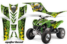Load image into Gallery viewer, ATV Graphics Kit Quad Decal Sticker Wrap For Kawasaki KFX700 2003-2009 MOTORHEAD GREEN-atv motorcycle utv parts accessories gear helmets jackets gloves pantsAll Terrain Depot