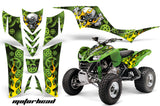 ATV Graphics Kit Quad Decal Sticker Wrap For Kawasaki KFX700 2003-2009 MOTORHEAD GREEN
