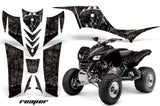 ATV Graphics Kit Quad Decal Sticker Wrap For Kawasaki KFX700 2003-2009 REAPER BLACK