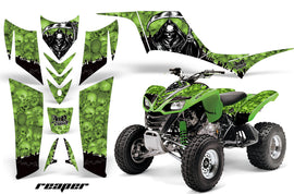 ATV Graphics Kit Quad Decal Sticker Wrap For Kawasaki KFX700 2003-2009 REAPER GREEN-atv motorcycle utv parts accessories gear helmets jackets gloves pantsAll Terrain Depot