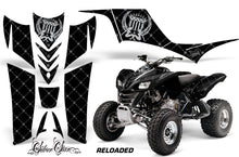Load image into Gallery viewer, ATV Graphics Kit Quad Decal Sticker Wrap For Kawasaki KFX700 2003-2009 RELOADED SILVER BLACK-atv motorcycle utv parts accessories gear helmets jackets gloves pantsAll Terrain Depot