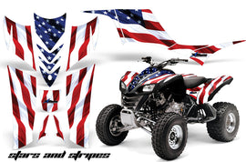 ATV Graphics Kit Quad Decal Sticker Wrap For Kawasaki KFX700 2003-2009 USA FLAG-atv motorcycle utv parts accessories gear helmets jackets gloves pantsAll Terrain Depot