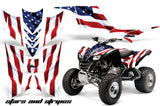 ATV Graphics Kit Quad Decal Sticker Wrap For Kawasaki KFX700 2003-2009 USA FLAG