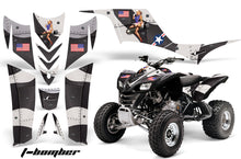 Load image into Gallery viewer, ATV Graphics Kit Quad Decal Sticker Wrap For Kawasaki KFX700 2003-2009 TBOMBER BLACK-atv motorcycle utv parts accessories gear helmets jackets gloves pantsAll Terrain Depot