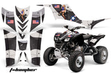 ATV Graphics Kit Quad Decal Sticker Wrap For Kawasaki KFX700 2003-2009 TBOMBER BLACK
