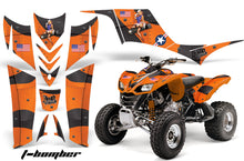Load image into Gallery viewer, ATV Graphics Kit Quad Decal Sticker Wrap For Kawasaki KFX700 2003-2009 TBOMBER ORANGE-atv motorcycle utv parts accessories gear helmets jackets gloves pantsAll Terrain Depot