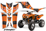 ATV Graphics Kit Quad Decal Sticker Wrap For Kawasaki KFX700 2003-2009 TBOMBER ORANGE