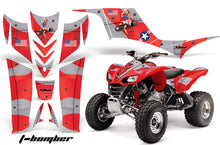 Load image into Gallery viewer, ATV Graphics Kit Quad Decal Sticker Wrap For Kawasaki KFX700 2003-2009 TBOMBER RED-atv motorcycle utv parts accessories gear helmets jackets gloves pantsAll Terrain Depot