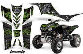 ATV Graphics Kit Quad Decal Sticker Wrap For Kawasaki KFX700 2003-2009 TOXIC GREEN BLACK-atv motorcycle utv parts accessories gear helmets jackets gloves pantsAll Terrain Depot