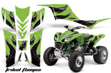 ATV Graphics Kit Quad Decal Sticker Wrap For Kawasaki KFX700 2003-2009 TRIBAL BLACK GREEN