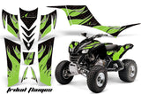 ATV Graphics Kit Quad Decal Sticker Wrap For Kawasaki KFX700 2003-2009 TRIBAL GREEN BLACK