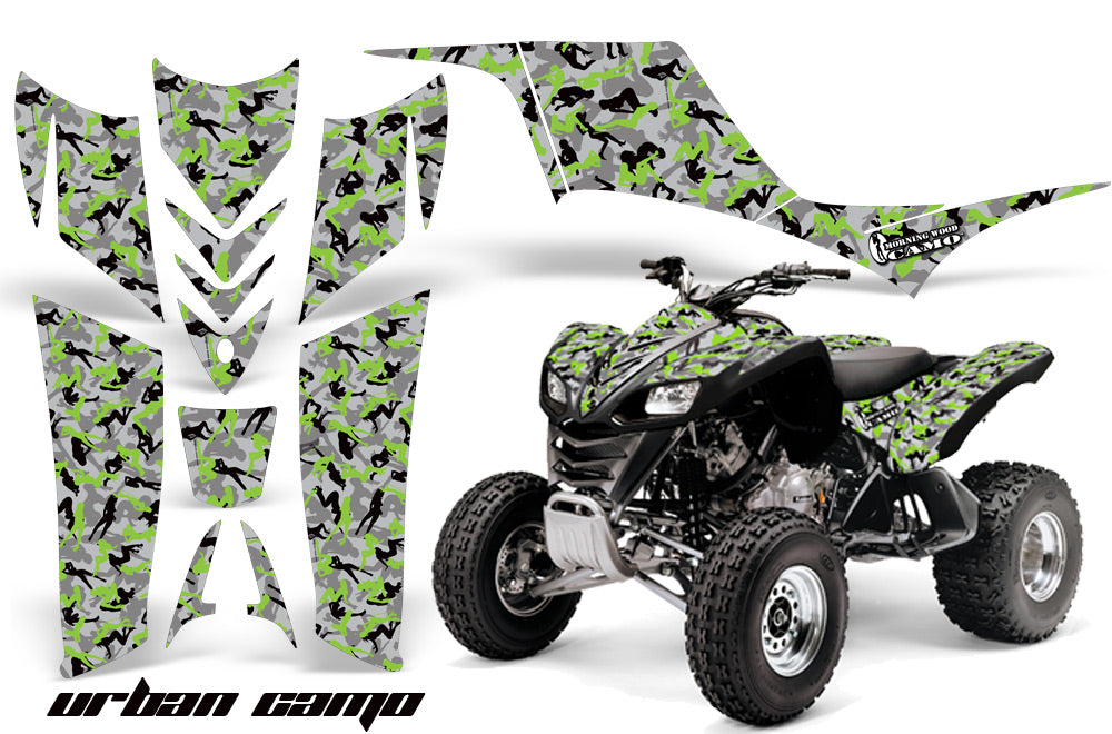 ATV Graphics Kit Quad Decal Sticker Wrap For Kawasaki KFX700 2003-2009 URBAN CAMO GREEN-atv motorcycle utv parts accessories gear helmets jackets gloves pantsAll Terrain Depot