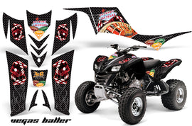 ATV Graphics Kit Quad Decal Sticker Wrap For Kawasaki KFX700 2003-2009 VEGAS BLACK-atv motorcycle utv parts accessories gear helmets jackets gloves pantsAll Terrain Depot