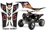 ATV Graphics Kit Quad Decal Sticker Wrap For Kawasaki KFX700 2003-2009 VEGAS BLACK