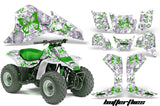 ATV Graphics Kit Quad Decal Sticker Wrap For Kawasaki KFX80 2003-2006 BUTTERFLIES GREEN WHITE