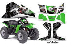 Load image into Gallery viewer, ATV Graphics Kit Quad Decal Sticker Wrap For Kawasaki KFX80 2003-2006 EL LOBO GREEN-atv motorcycle utv parts accessories gear helmets jackets gloves pantsAll Terrain Depot