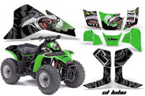 ATV Graphics Kit Quad Decal Sticker Wrap For Kawasaki KFX80 2003-2006 EL LOBO GREEN