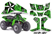 Load image into Gallery viewer, ATV Graphics Kit Quad Decal Sticker Wrap For Kawasaki KFX80 2003-2006 NORTHSTAR GREEN-atv motorcycle utv parts accessories gear helmets jackets gloves pantsAll Terrain Depot