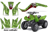 ATV Graphics Kit Quad Decal Wrap For Kawasaki KFX50 KFX90 2007-2017 BONES GREEN