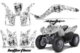 ATV Graphics Kit Quad Decal Wrap For Kawasaki KFX50 KFX90 2007-2017 BUTTERFLIES BLACK WHITE