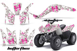 ATV Graphics Kit Quad Decal Wrap For Kawasaki KFX50 KFX90 2007-2017 BUTTERFLIES PINK WHITE