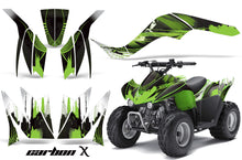 Load image into Gallery viewer, ATV Graphics Kit Quad Decal Wrap For Kawasaki KFX50 KFX90 2007-2017 CARBONX GREEN-atv motorcycle utv parts accessories gear helmets jackets gloves pantsAll Terrain Depot