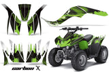 ATV Graphics Kit Quad Decal Wrap For Kawasaki KFX50 KFX90 2007-2017 CARBONX GREEN