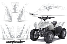 Load image into Gallery viewer, ATV Graphics Kit Quad Decal Wrap For Kawasaki KFX50 KFX90 2007-2017 CONTENDER SILVER WHITE-atv motorcycle utv parts accessories gear helmets jackets gloves pantsAll Terrain Depot