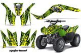 ATV Graphics Kit Quad Decal Wrap For Kawasaki KFX50 KFX90 2007-2017 MOTORHEAD GREEN