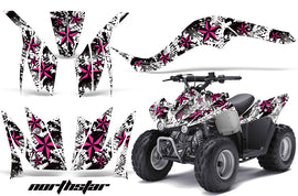 ATV Graphics Kit Quad Decal Wrap For Kawasaki KFX50 KFX90 2007-2017 NORTHSTAR PINK WHITE-atv motorcycle utv parts accessories gear helmets jackets gloves pantsAll Terrain Depot