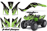 ATV Graphics Kit Quad Decal Wrap For Kawasaki KFX50 KFX90 2007-2017 TRIBAL GREEN BLACK