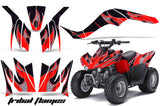 ATV Graphics Kit Quad Decal Wrap For Kawasaki KFX50 KFX90 2007-2017 TRIBAL RED BLACK