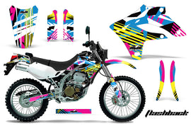Dirt Bike Graphics Kit MX Decal Wrap For Kawasaki KLX250S 2004-2007 FLASHBACK-atv motorcycle utv parts accessories gear helmets jackets gloves pantsAll Terrain Depot